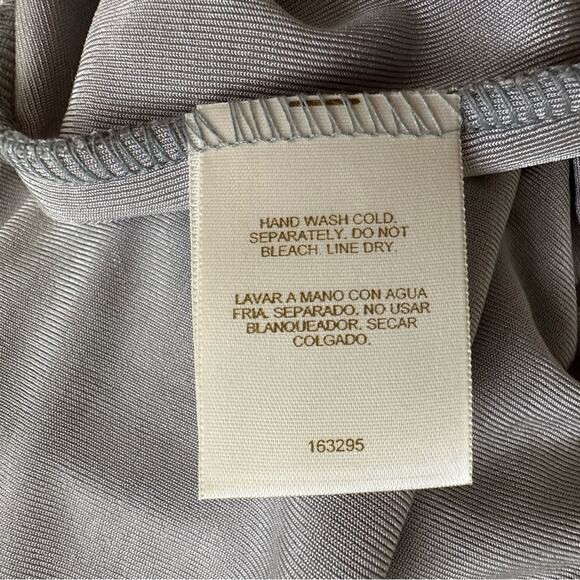 Christie & Jill Gray Long Sleeve Single Button Layered Cardigan Top Medium Tall - Picture 9 of 11